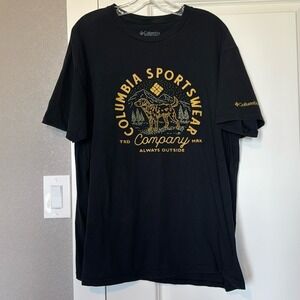 Columbia Sportswear Company Black Dog Mountain Graphic T Shirt‎ Mens XXL 2XL